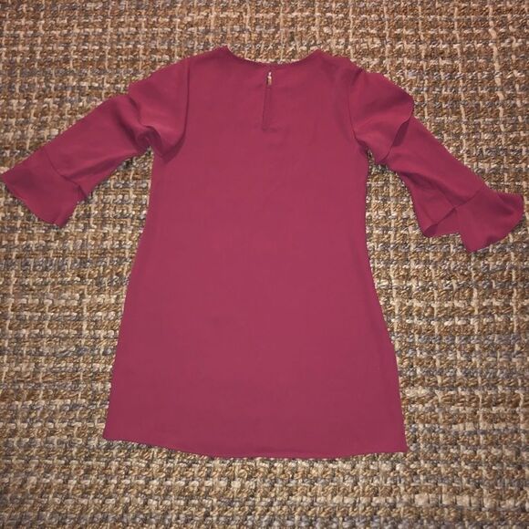 Express Pink Ruffle Long Sleeve Dress - Sz XS - Picture 8 of 15